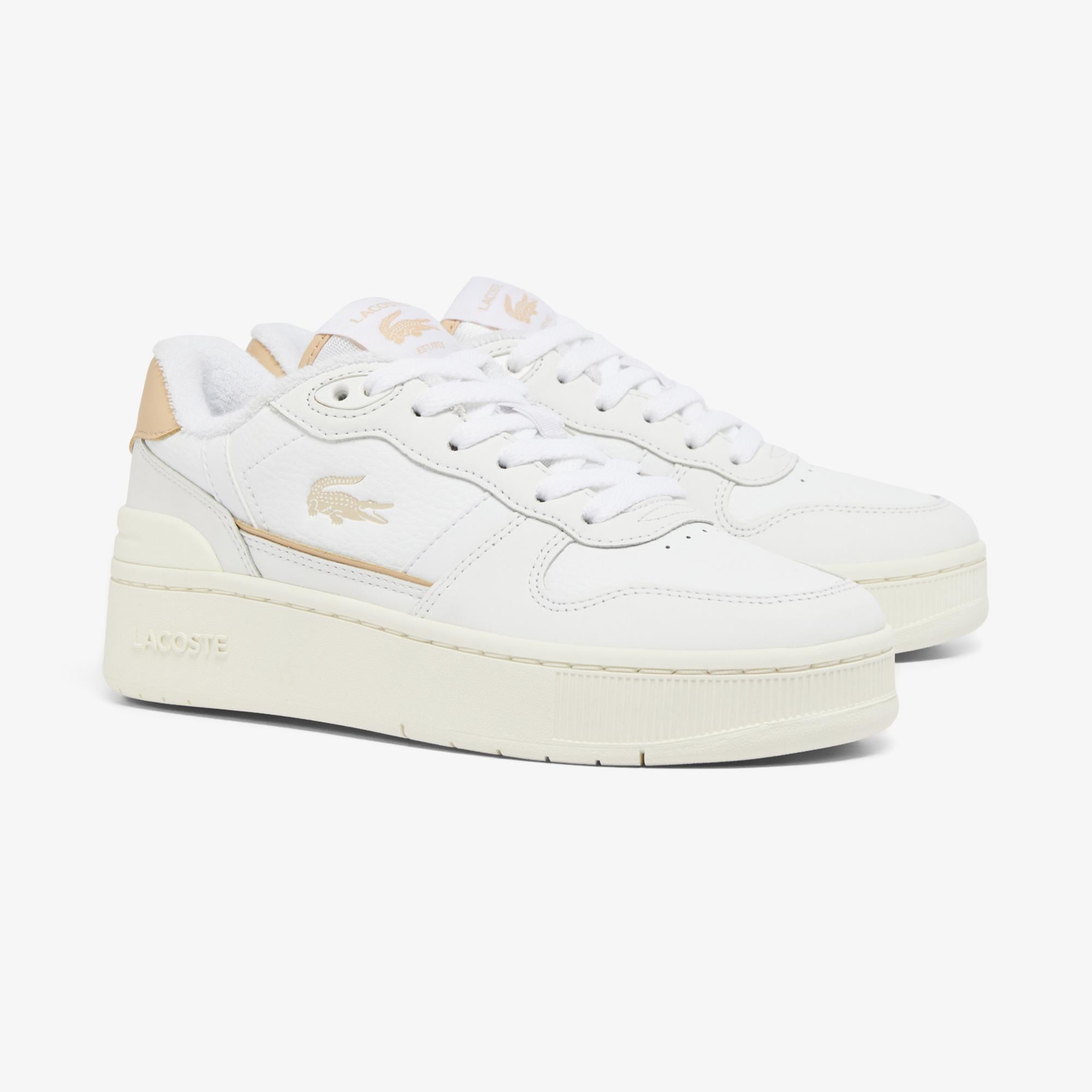 T-Clip Platform Kadın Beyaz Sneaker