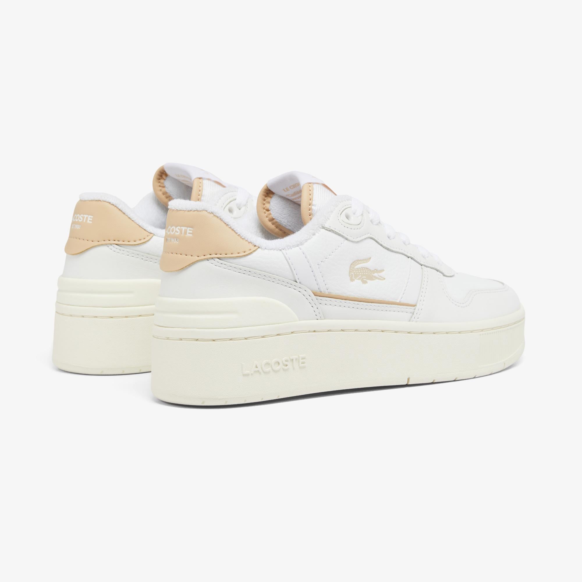 T-Clip Platform Kadın Beyaz Sneaker