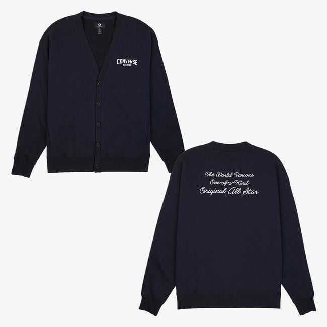  Converse Erkek Baskılı Siyah Hırka