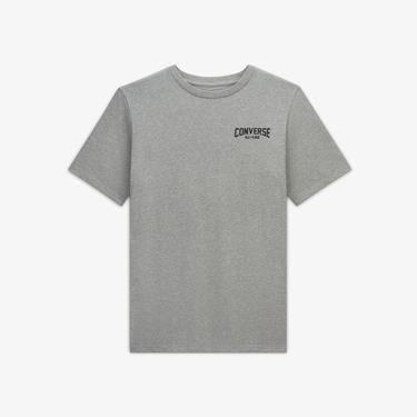  Converse Erkek Baskılı Gri T-Shirt