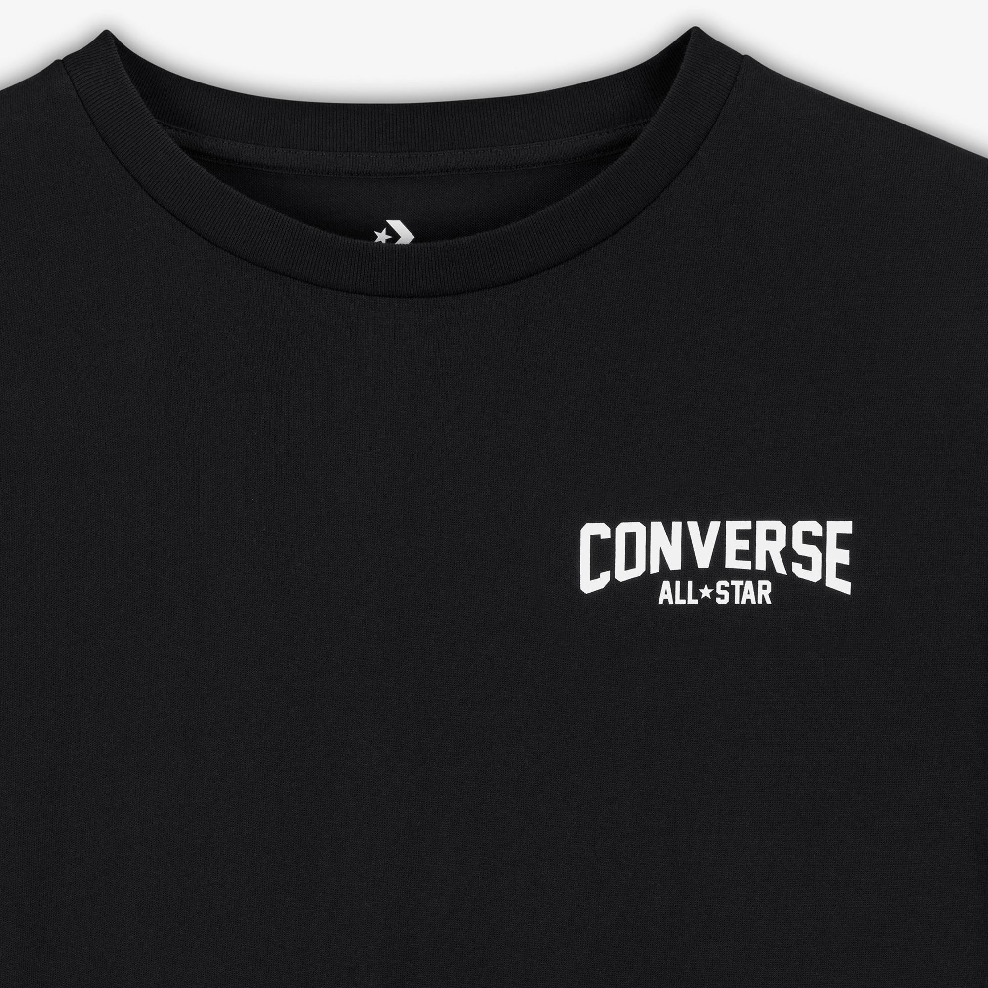 Converse Erkek Baskılı Siyah T-Shirt