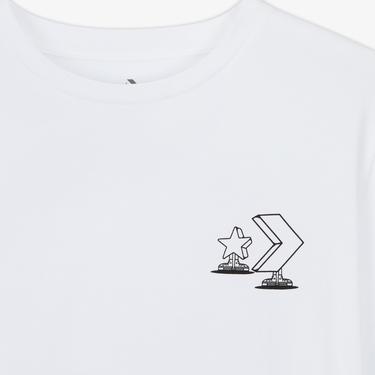  Converse Erkek Grafik Baskılı Beyaz T-Shirt