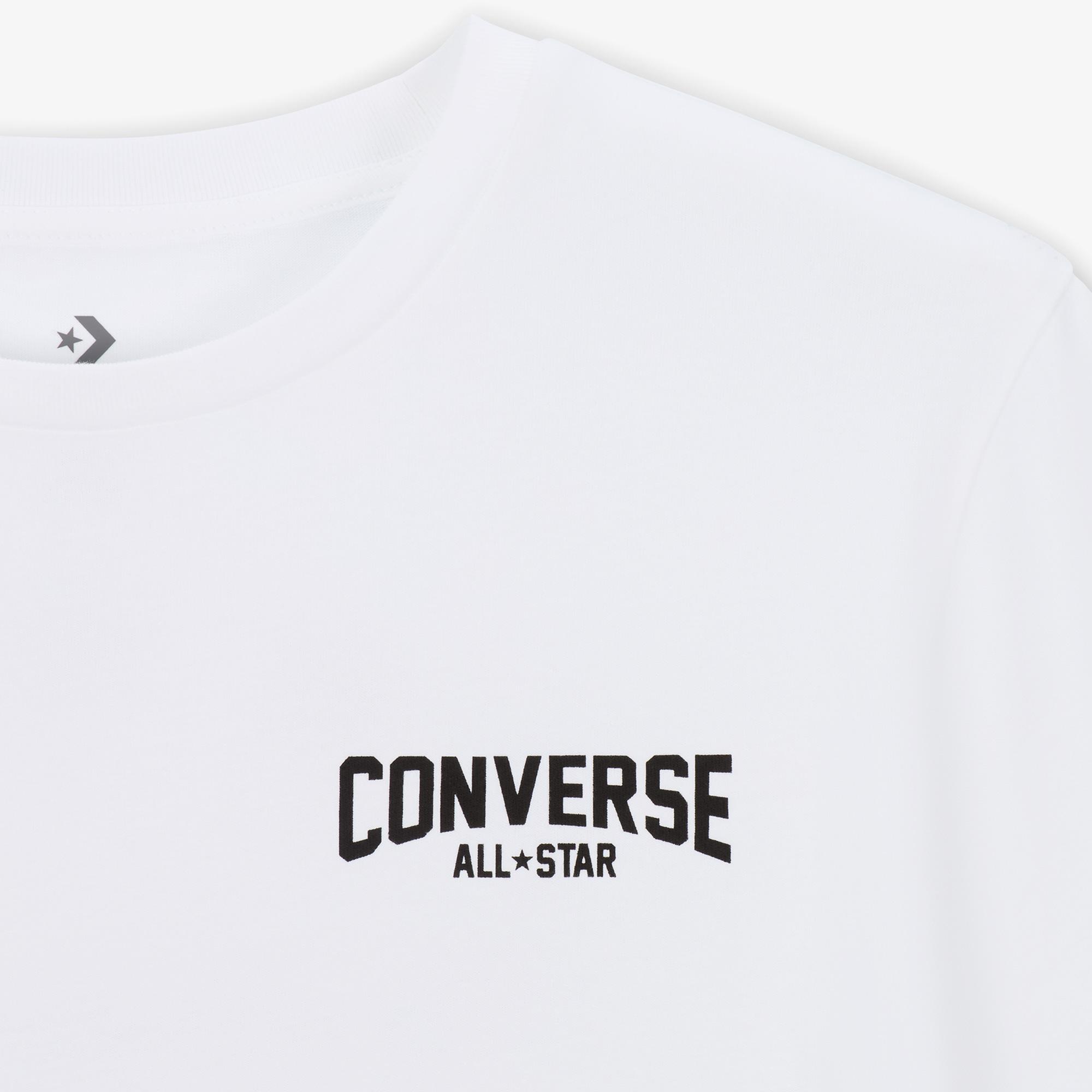Converse Erkek Baskılı Beyaz T-Shirt