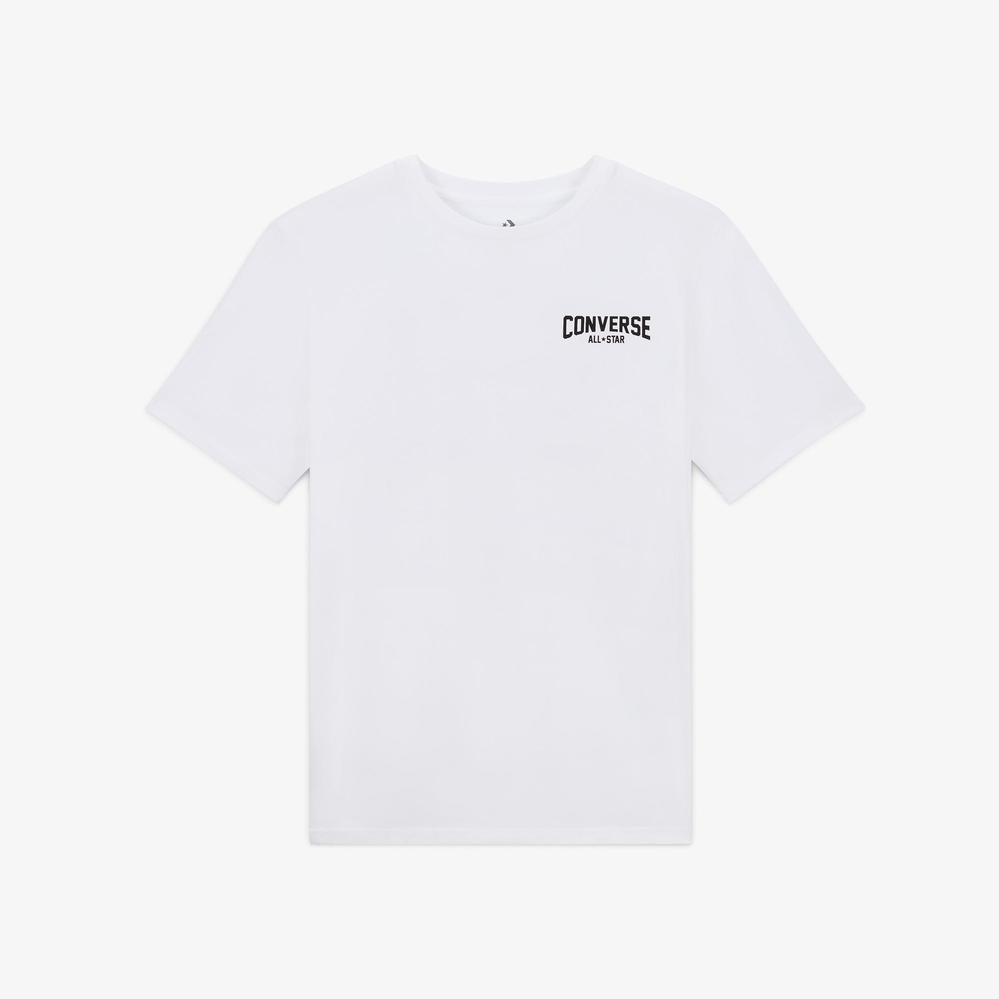 Converse Erkek Baskılı Beyaz T-Shirt