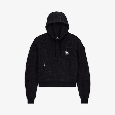  Converse Kadın Desenli Siyah Hoodie