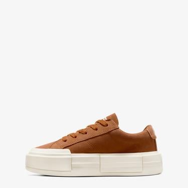  Converse Cruise Unisex Kahverengi Süet Platform Sneaker