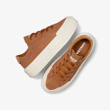 Converse Cruise Unisex Kahverengi Süet Platform Sneaker