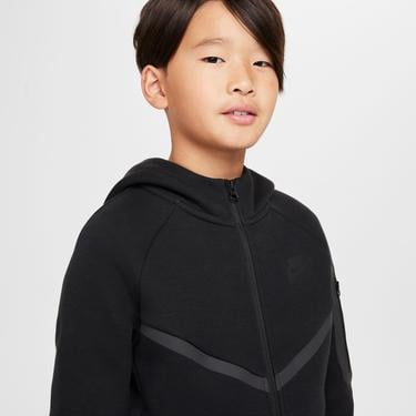  Nike Sportswear Tech Fleece Çocuk Siyah Eşofman Üstü