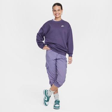  Nike Sportswear Club Fleece Çocuk Mor Uzun Kollu T-Shirt
