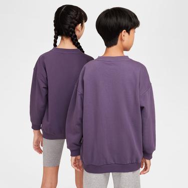  Nike Sportswear Club Fleece Çocuk Mor Uzun Kollu T-Shirt
