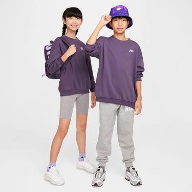  Nike Sportswear Club Fleece Çocuk Mor Uzun Kollu T-Shirt