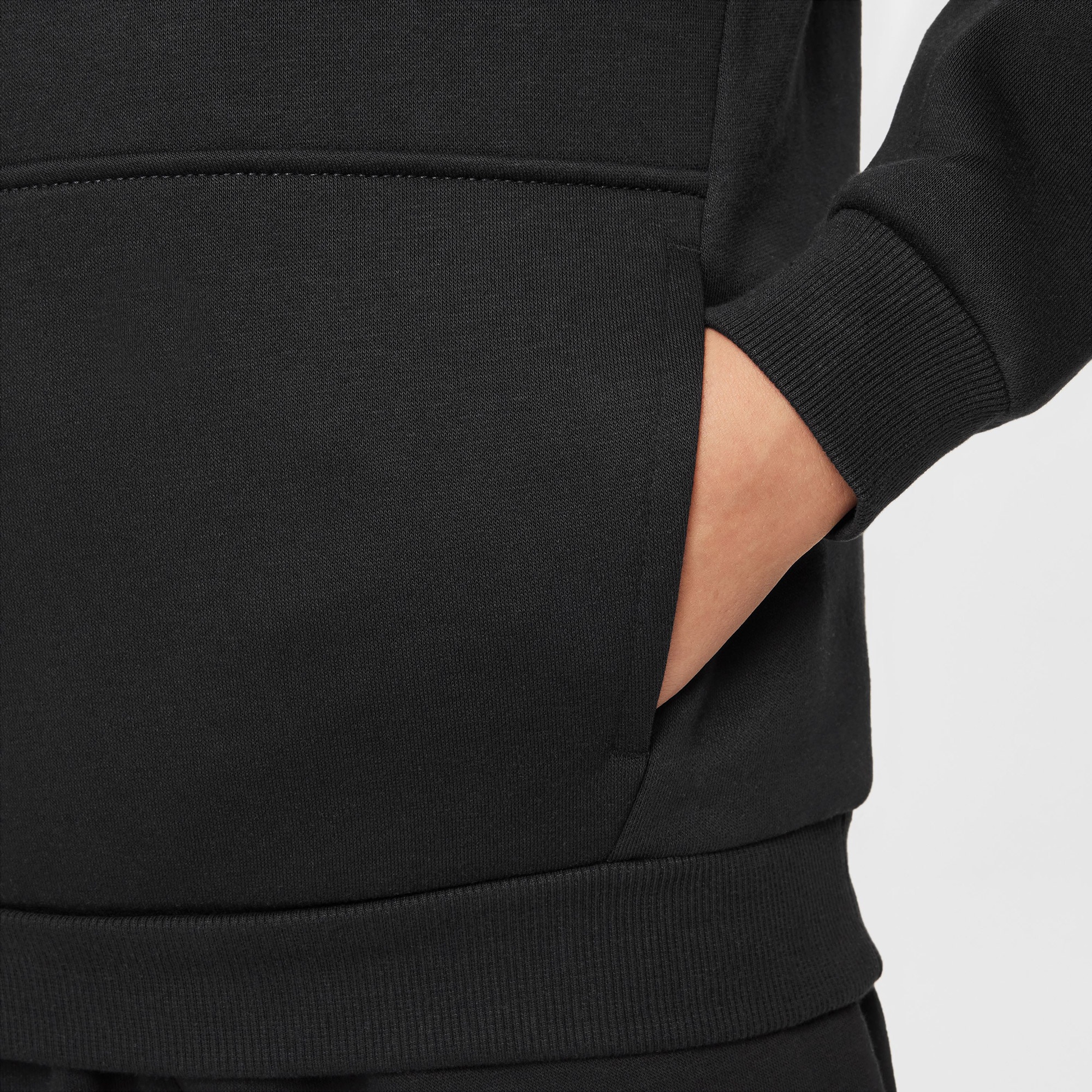 Nike Sportswear Club Fleece Çocuk Siyah Kapüşonlu Sweatshirt