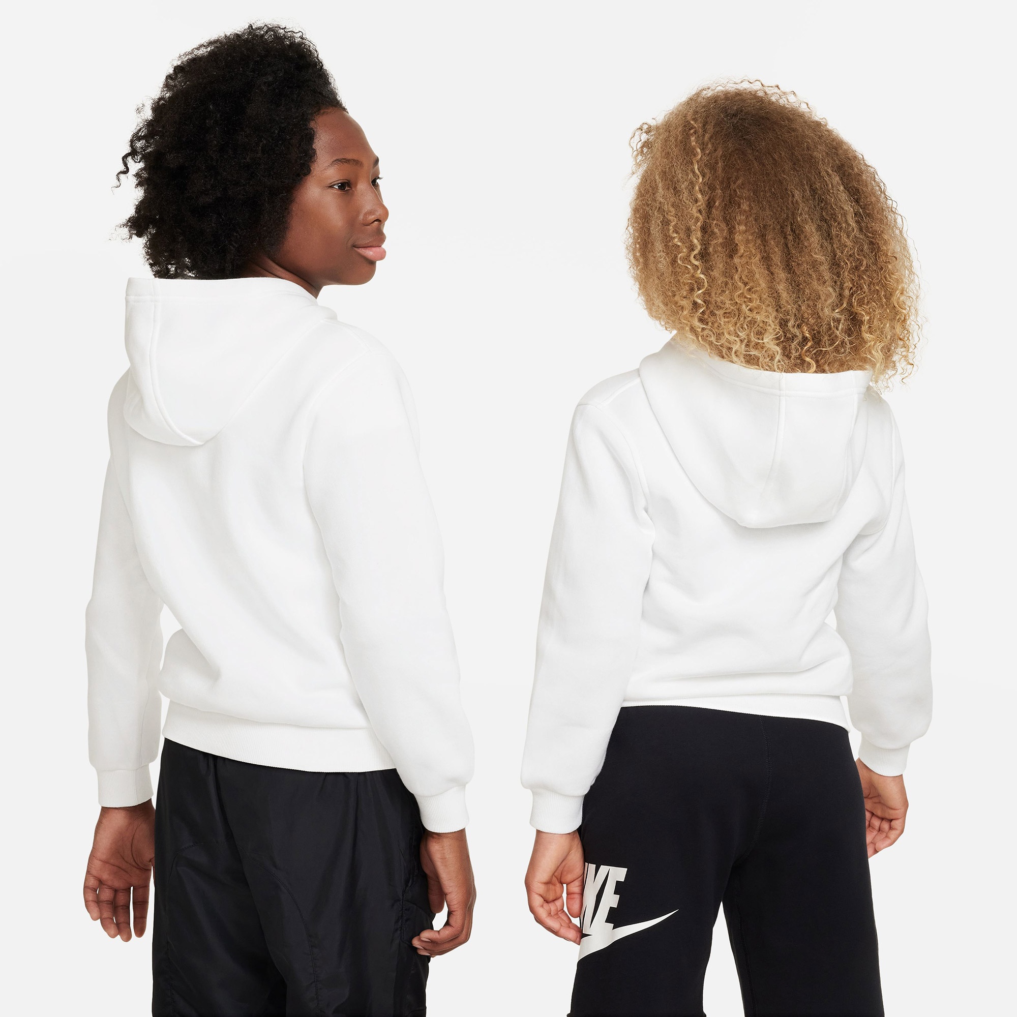 Nike Sportswear Club Fleece Çocuk Beyaz Kapüşonlu Hoodie