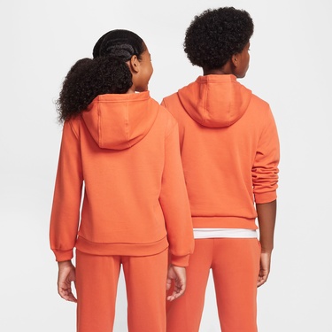 Nike Sportswear Club Fleece Çocuk Turuncu Kapüşonlu Hoodie