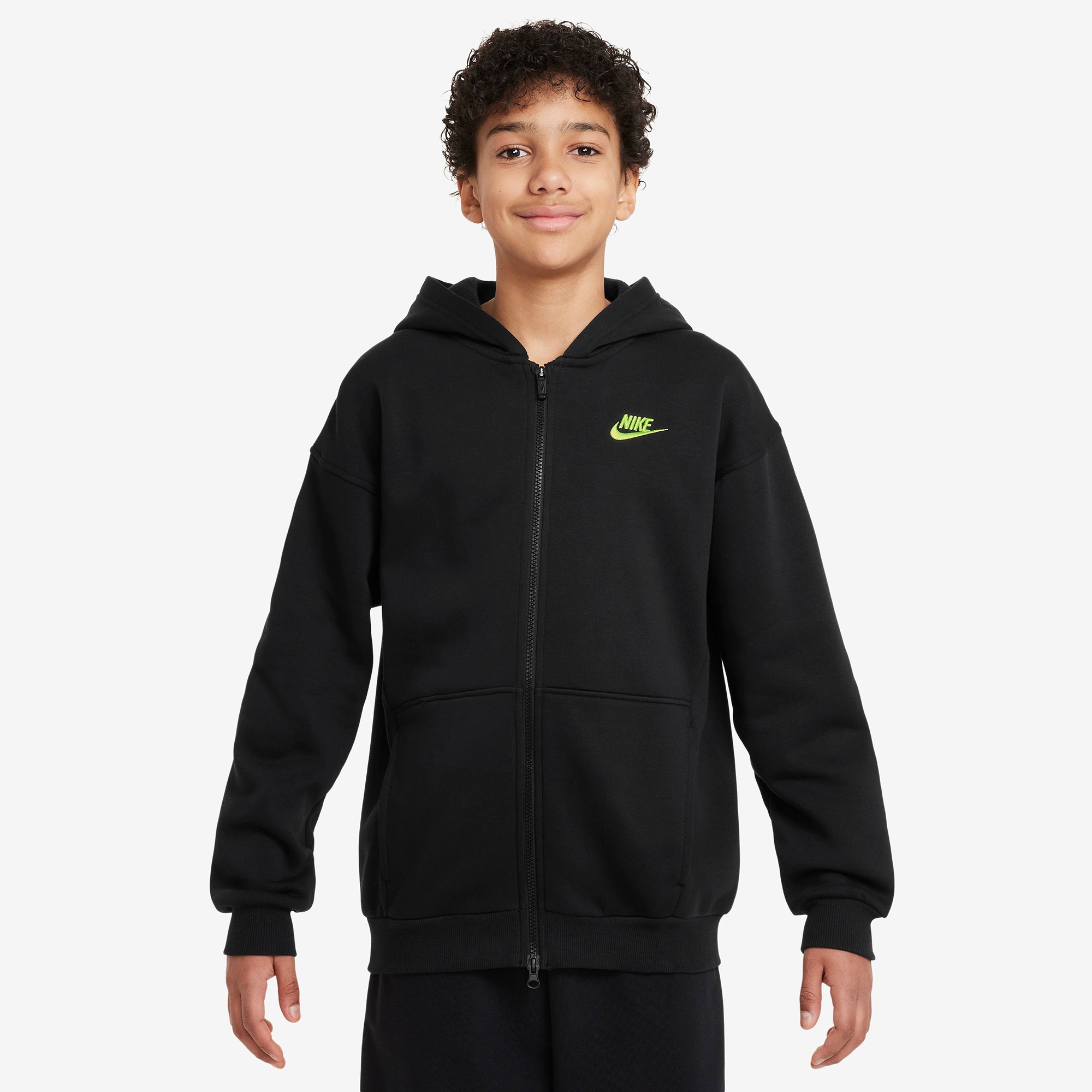 Nike Sportswear Club Fleece Çocuk Siyah Hoodie