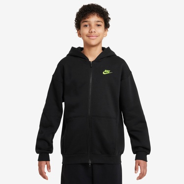  Nike Sportswear Club Fleece Çocuk Siyah Hoodie