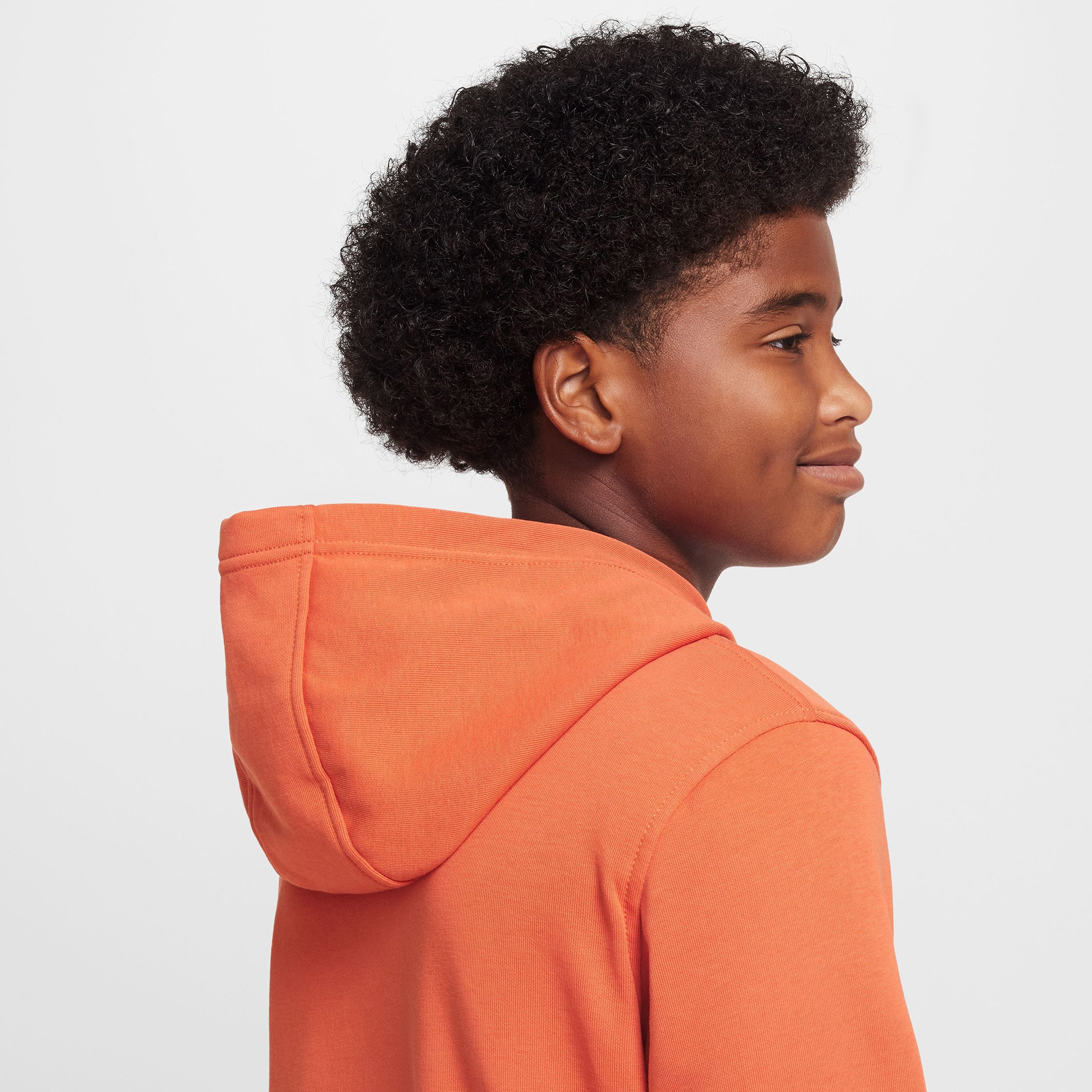 Nike Sportswear Club Fleece Çocuk Turuncu Kapüşonlu Hoodie
