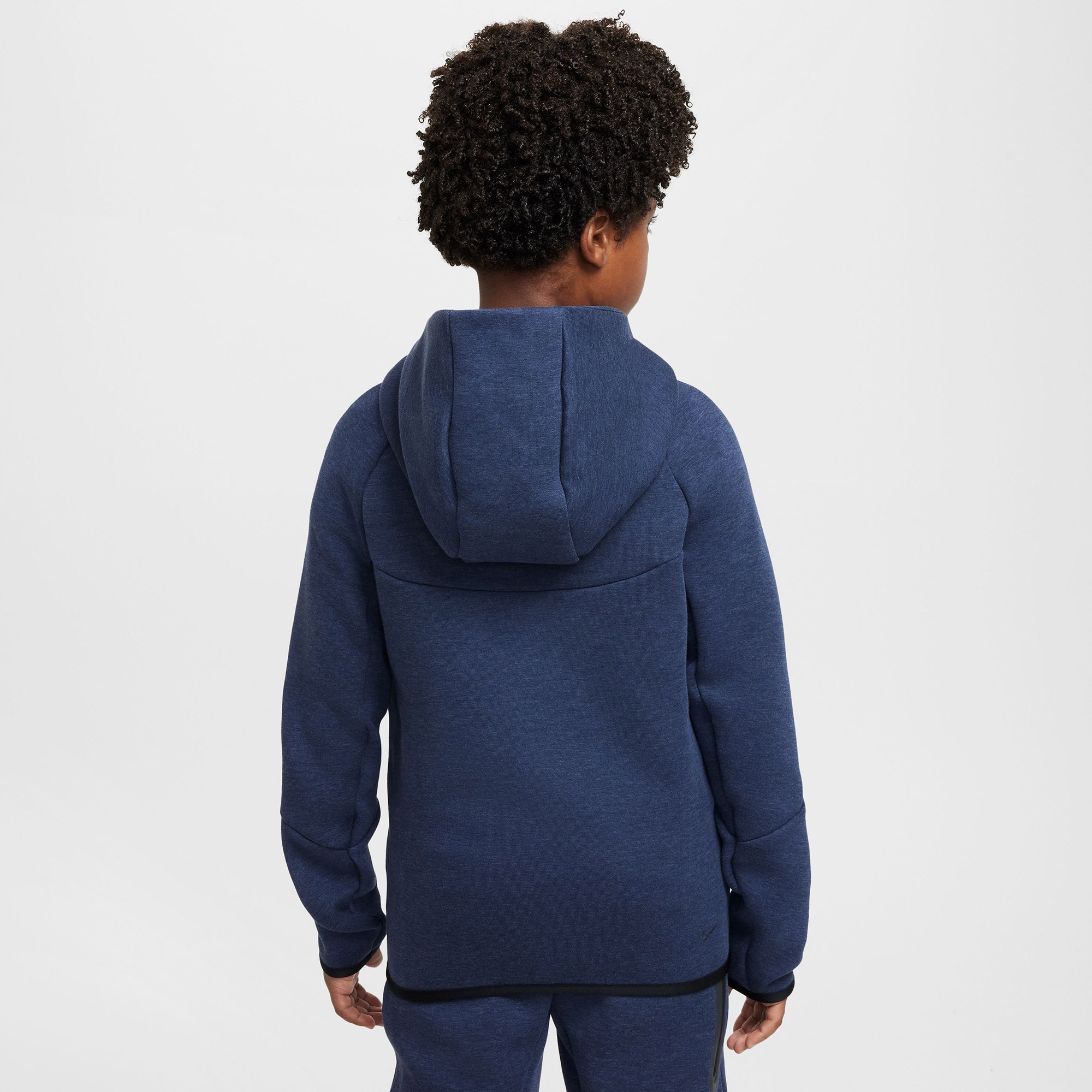 Nike Sportswear Tech Fleece Full Zip Çocuk Mavi Hoodie