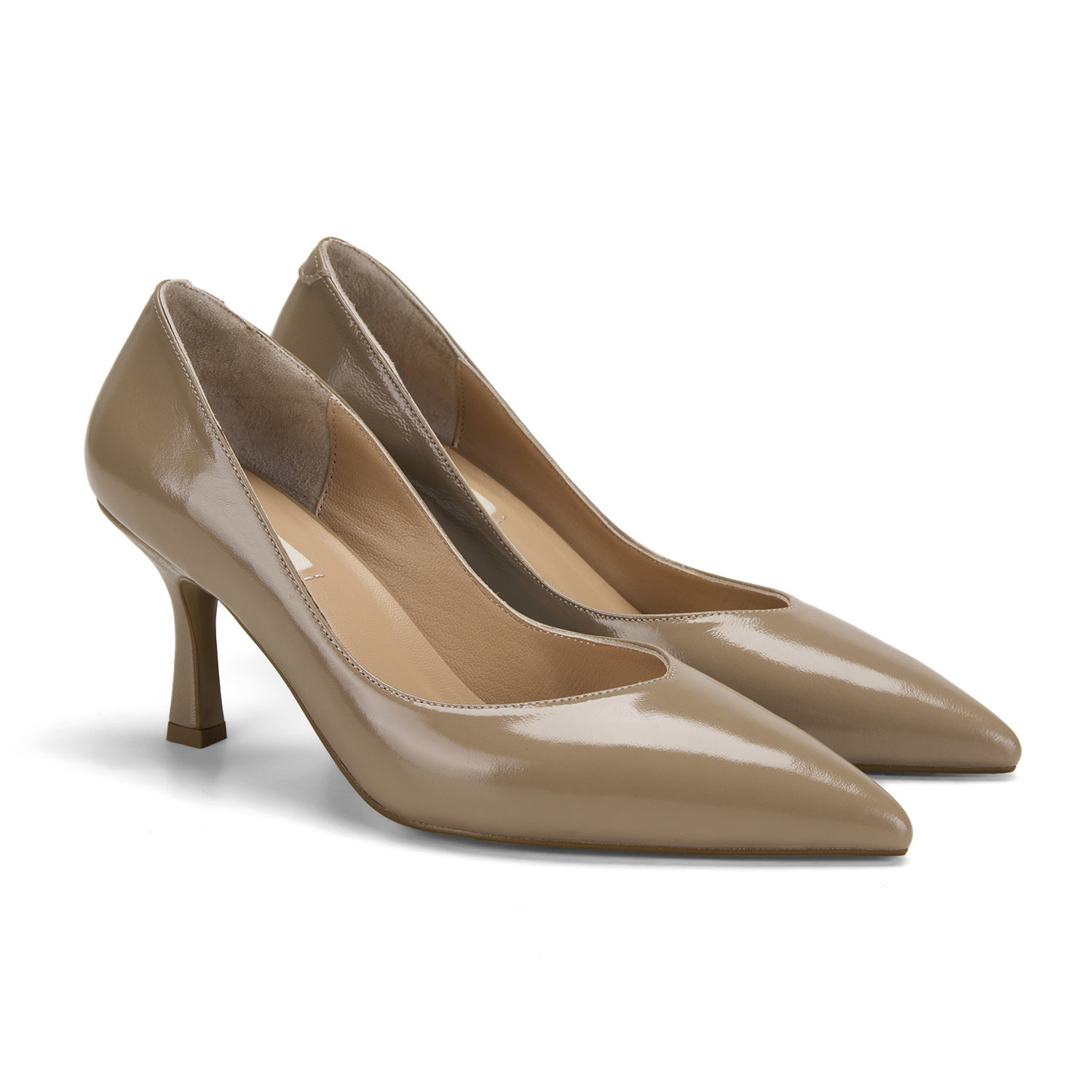  Kadın Bej Rugan Stiletto