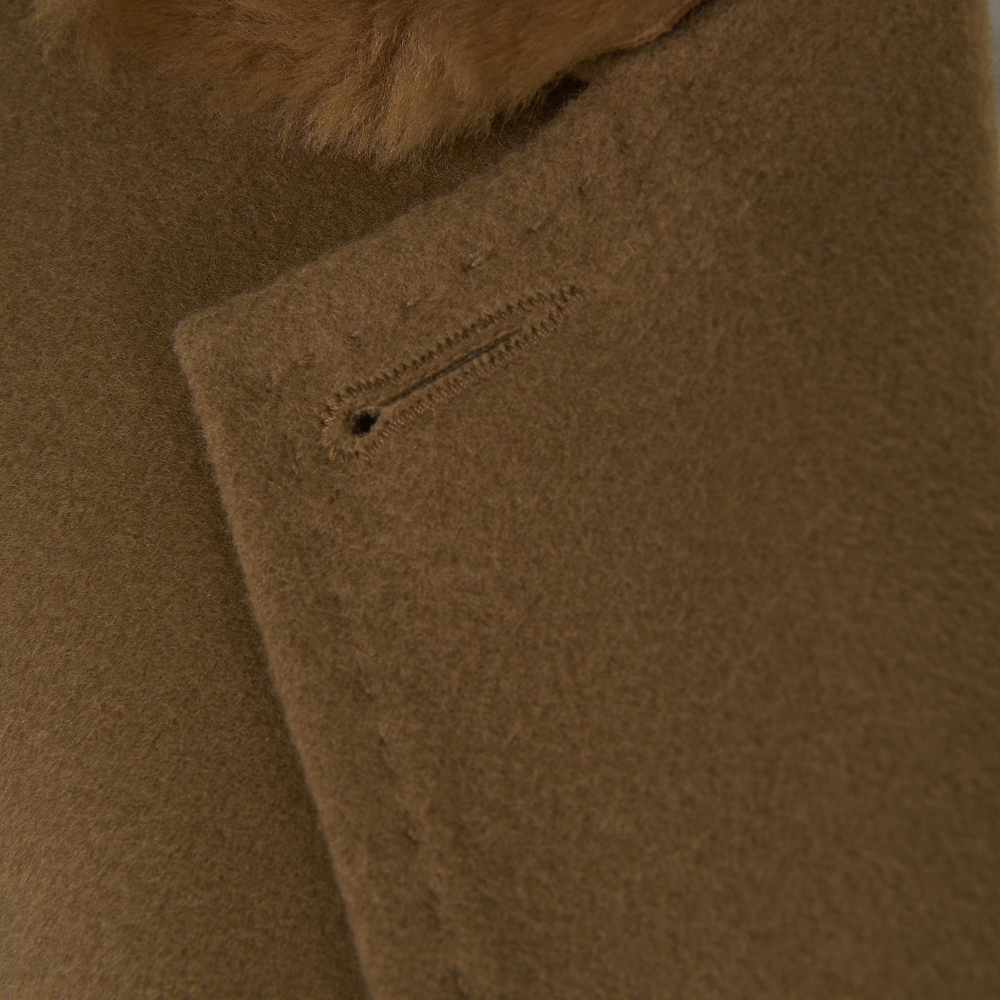 Capella Kahve Kadın Kürk Yakalı Pardösü