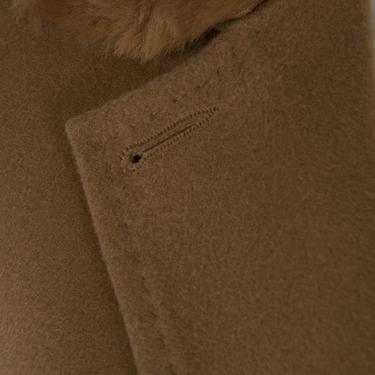  Capella Kahve Kadın Kürk Yakalı Pardösü