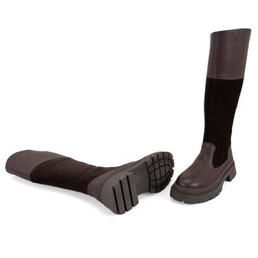  Kadın Kahve Deri Çizme