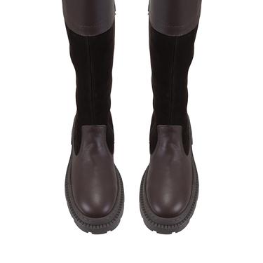  Kadın Kahve Deri Çizme