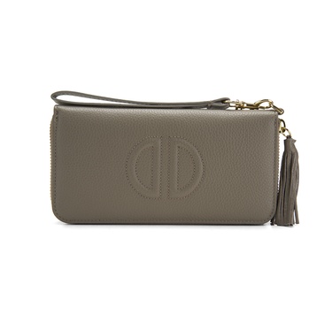  Kathleen Gri Kadın Deri Cüzdan