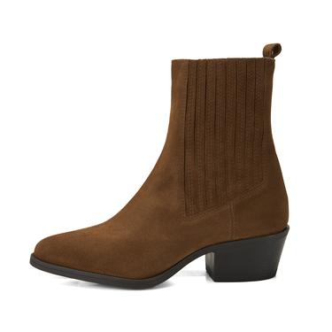  Kadın Taba Topuklu Süet Bot