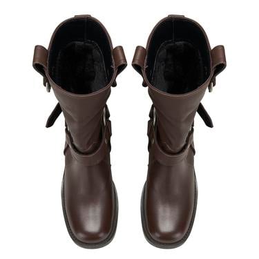  Kadın Deri Kovboy Çizme