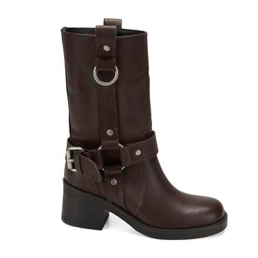 Kadın Deri Kovboy Çizme