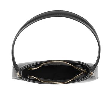  Kadın Siyah Mini Deri El Çantası