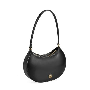  Kadın Siyah Mini Deri El Çantası