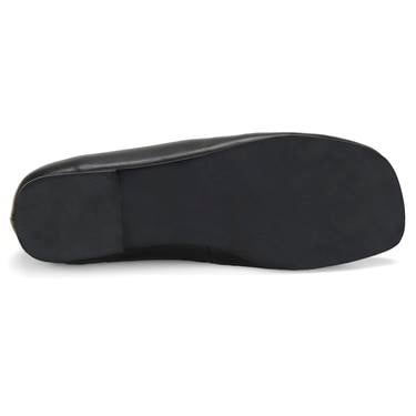  Kadın Siyah Mary Jane Deri Babet