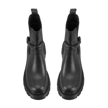  Kadın Siyah Toka Aksesuarlı Bot