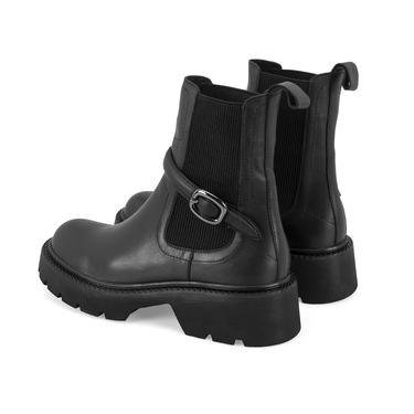  Kadın Siyah Toka Aksesuarlı Bot