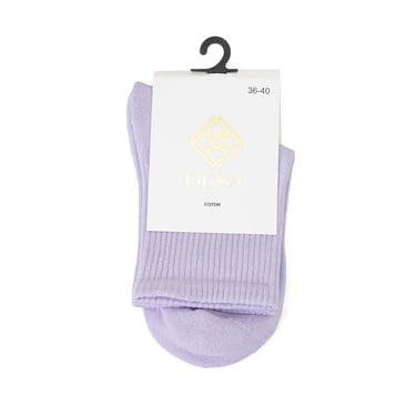  Lila Kadın Bambu Tenis Çorap