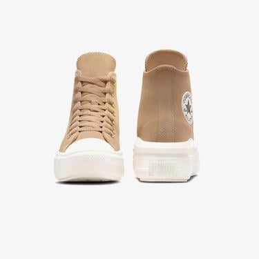  Converse Chuck Taylor All Star Move Platform Kadın Bej Süet Sneaker