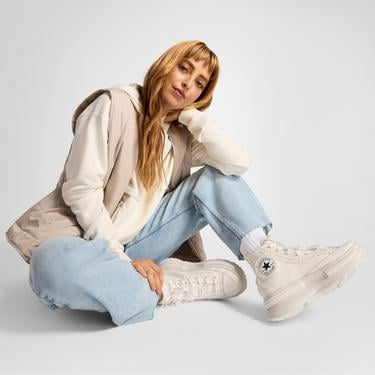  Converse Run Star Legacy CX Unisex Krem Platform Sneaker