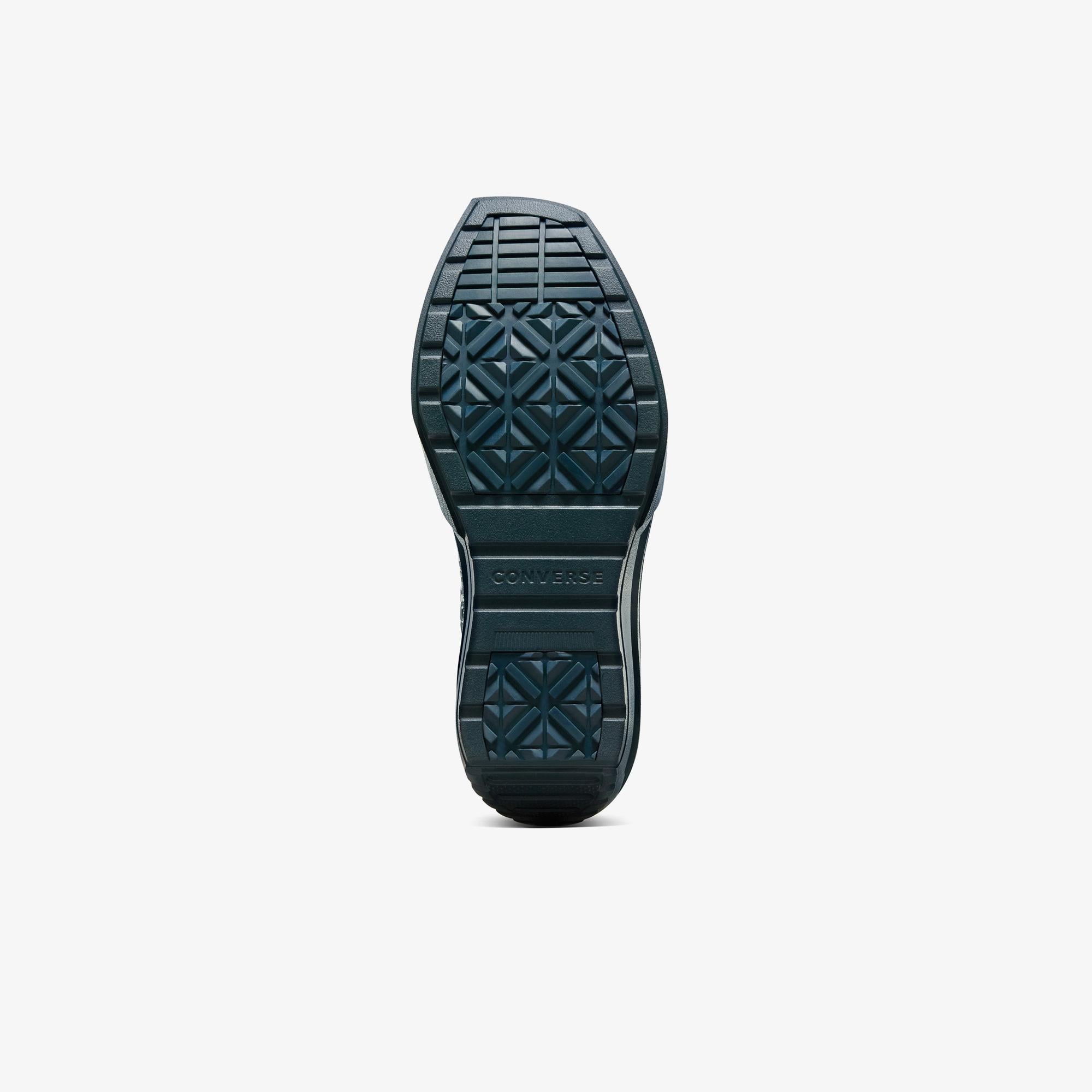 Converse Chuck 70 De Luxe Wedge Unisex Lacivert Deri Platform Sneaker