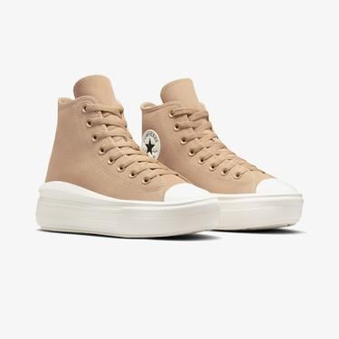  Converse Chuck Taylor All Star Move Platform Kadın Bej Süet Sneaker