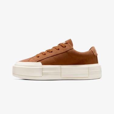 Converse Cruise Unisex Kahverengi Süet Platform Sneaker