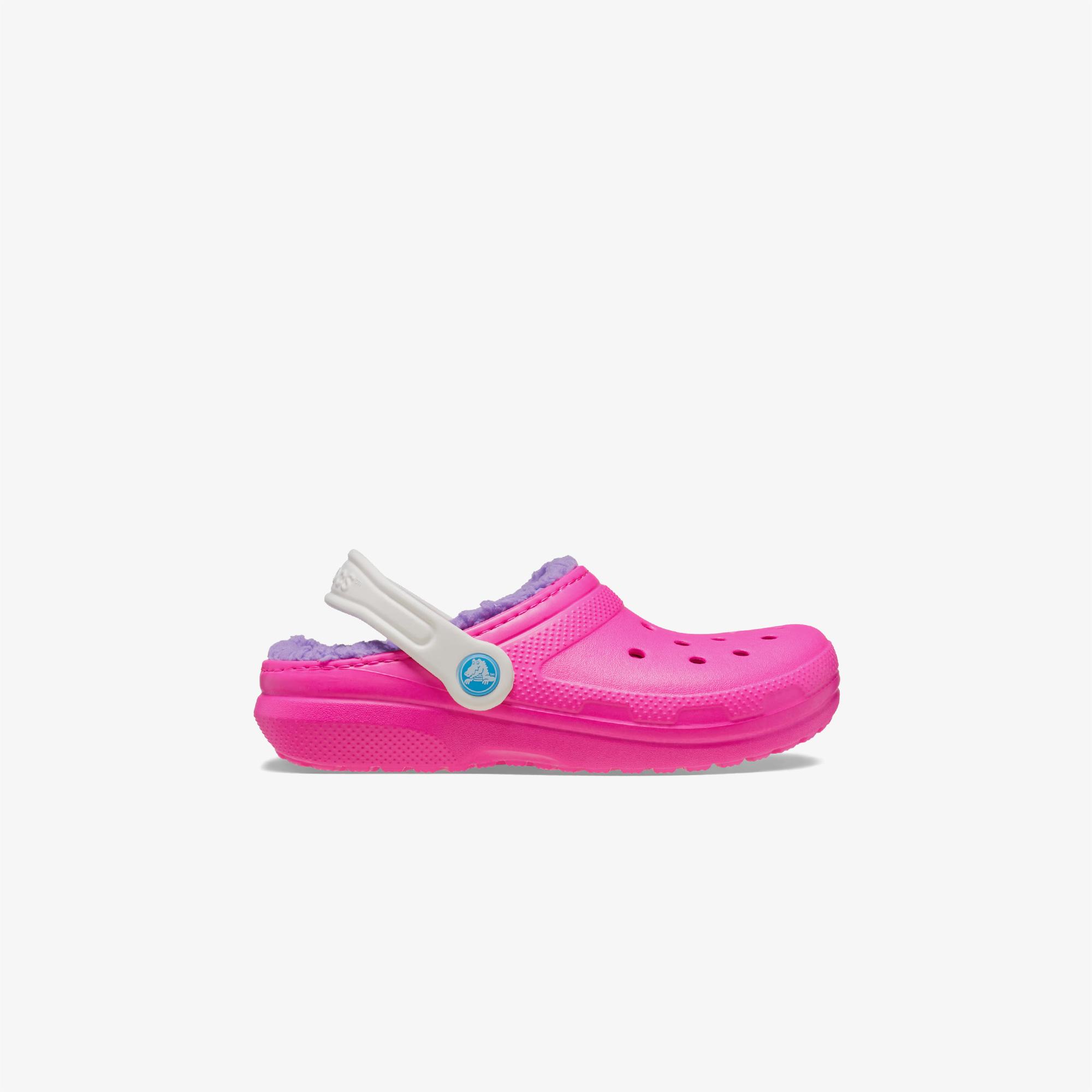 Crocs Classic Lined Clog Çocuk Pembe Terlik