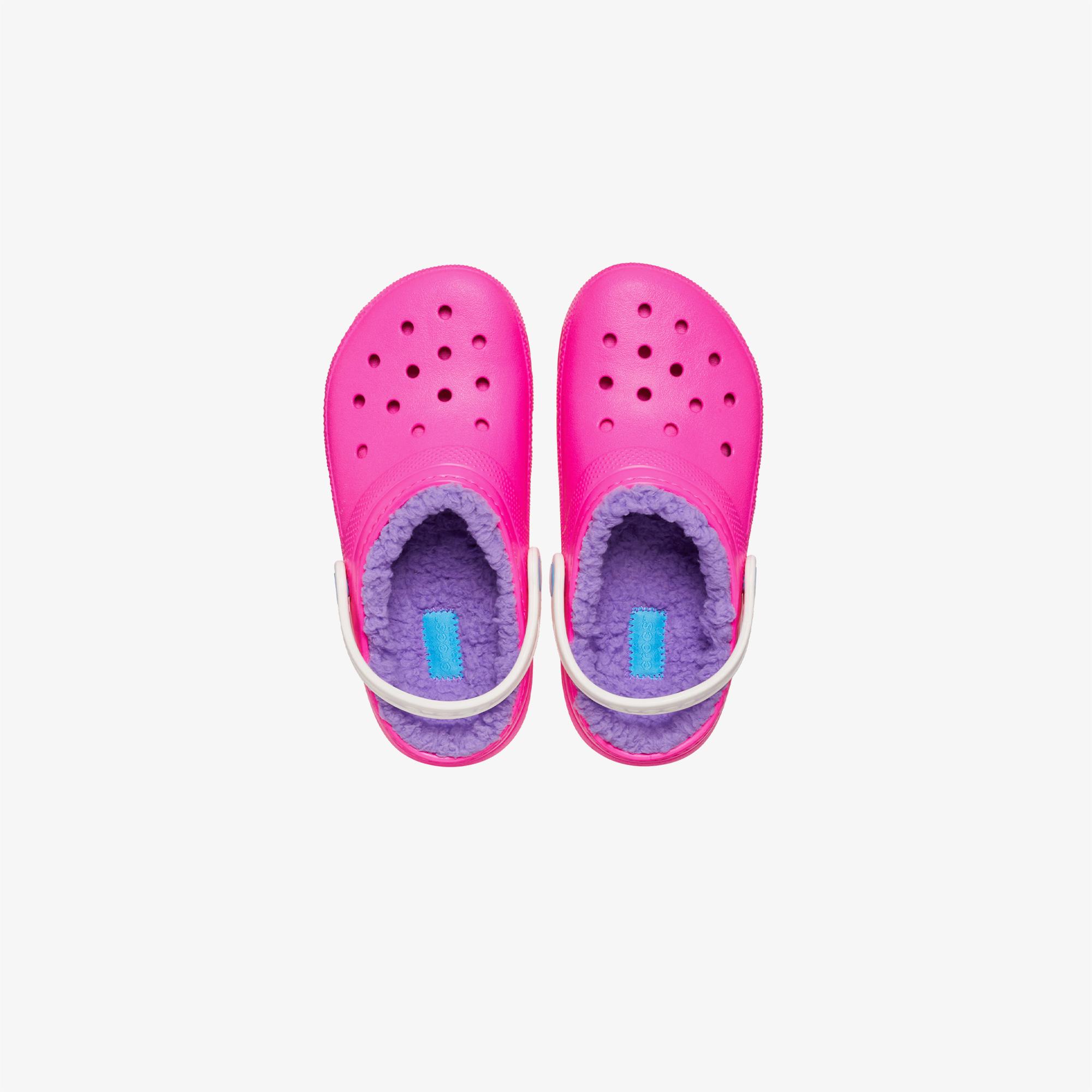 Crocs Classic Lined Clog Çocuk Pembe Terlik