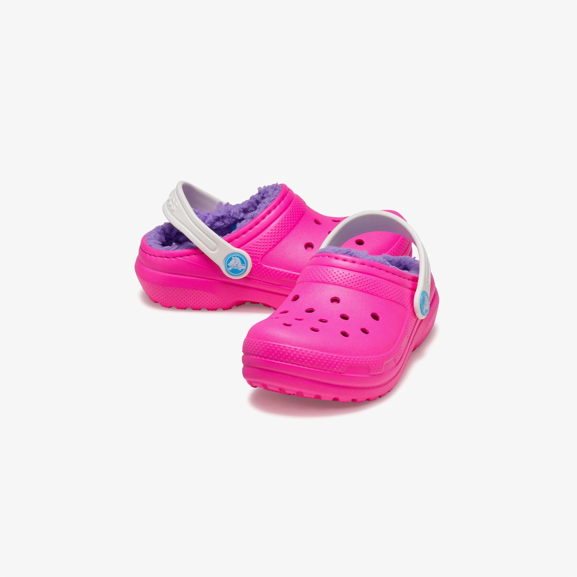 Crocs Classic Lined Clog Çocuk Pembe Terlik
