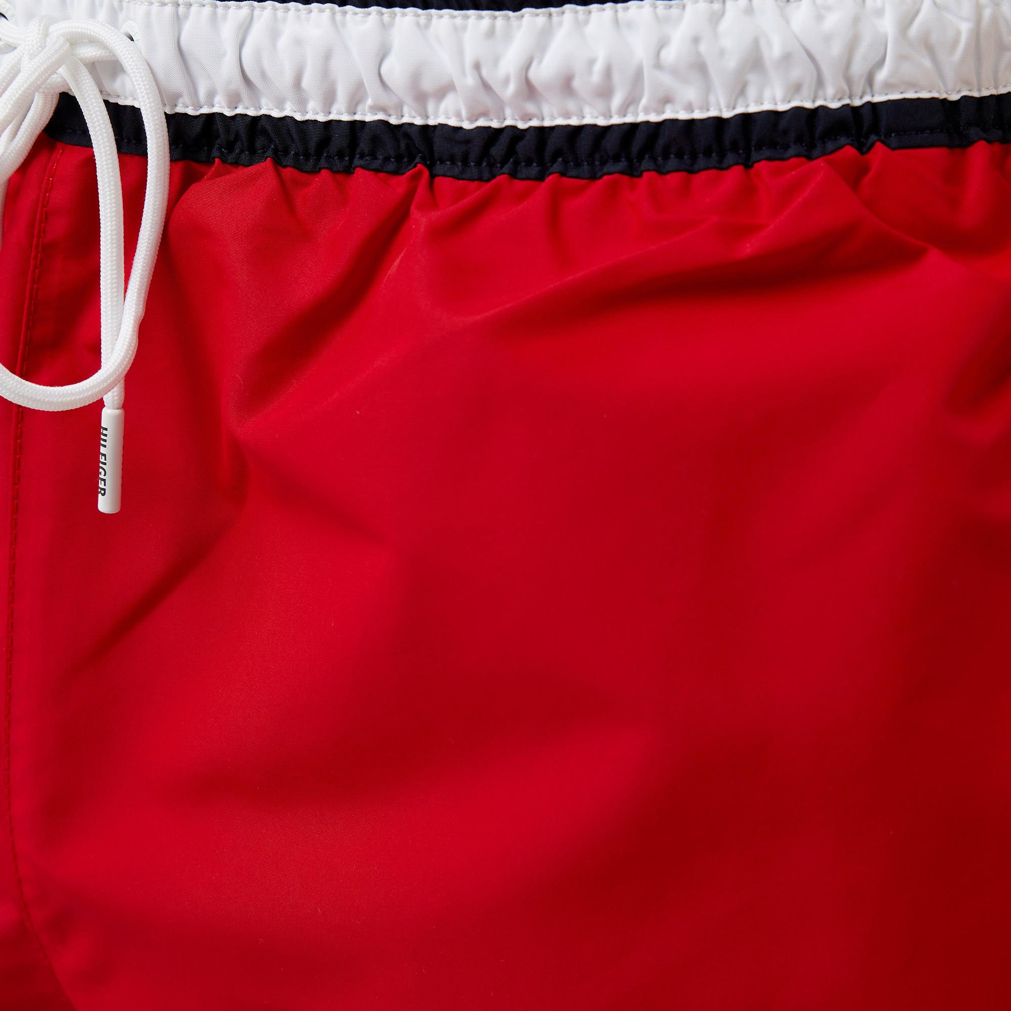 Tommy Hilfiger Medium Drawstring Erkek Kırmızı Mayo Şort