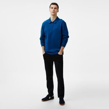  Les Benjamins Long Sleeve Polo 302 Erkek Lacivert T-Shirt