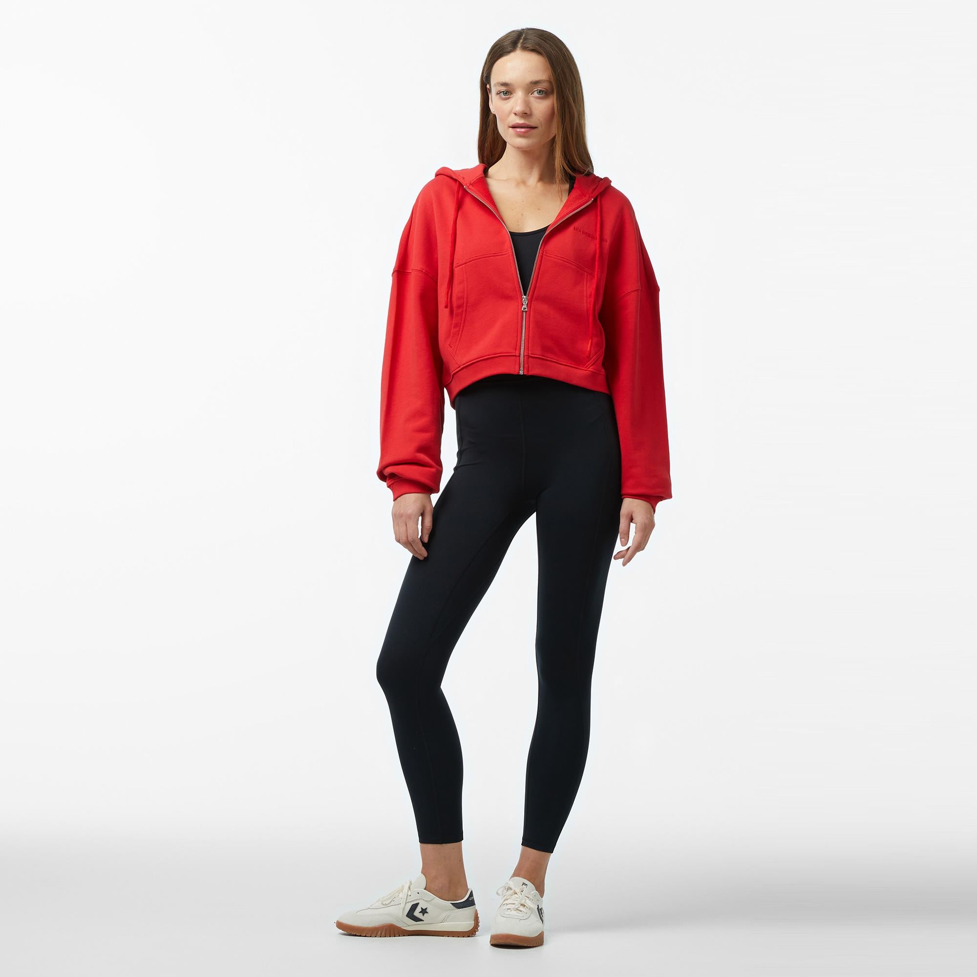 Les Benjamins 302 Kadın Kırmızı Sweatshirt