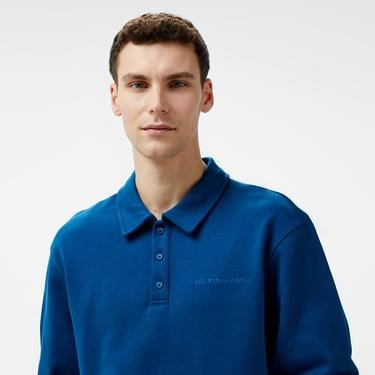  Les Benjamins Long Sleeve Polo 302 Erkek Lacivert T-Shirt
