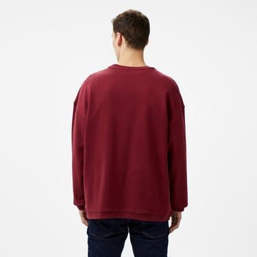  Les Benjamins 301 Erkek Bordo Sweatshirt